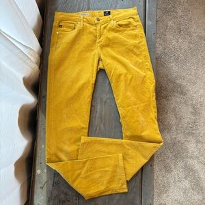 AG Adriano Goldschmied The Stevie slim straight corduroy pants | size 28R